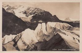 ALPIN: Am Rhonegletscher, um 1935