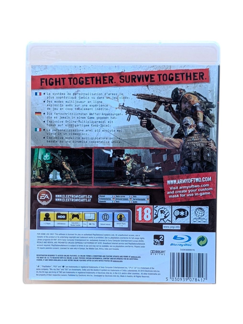 Sony Giochi: Army of Two: The 40th Day PS3 – Usato da Domat/Ems venduto da IsseldorsShop 1