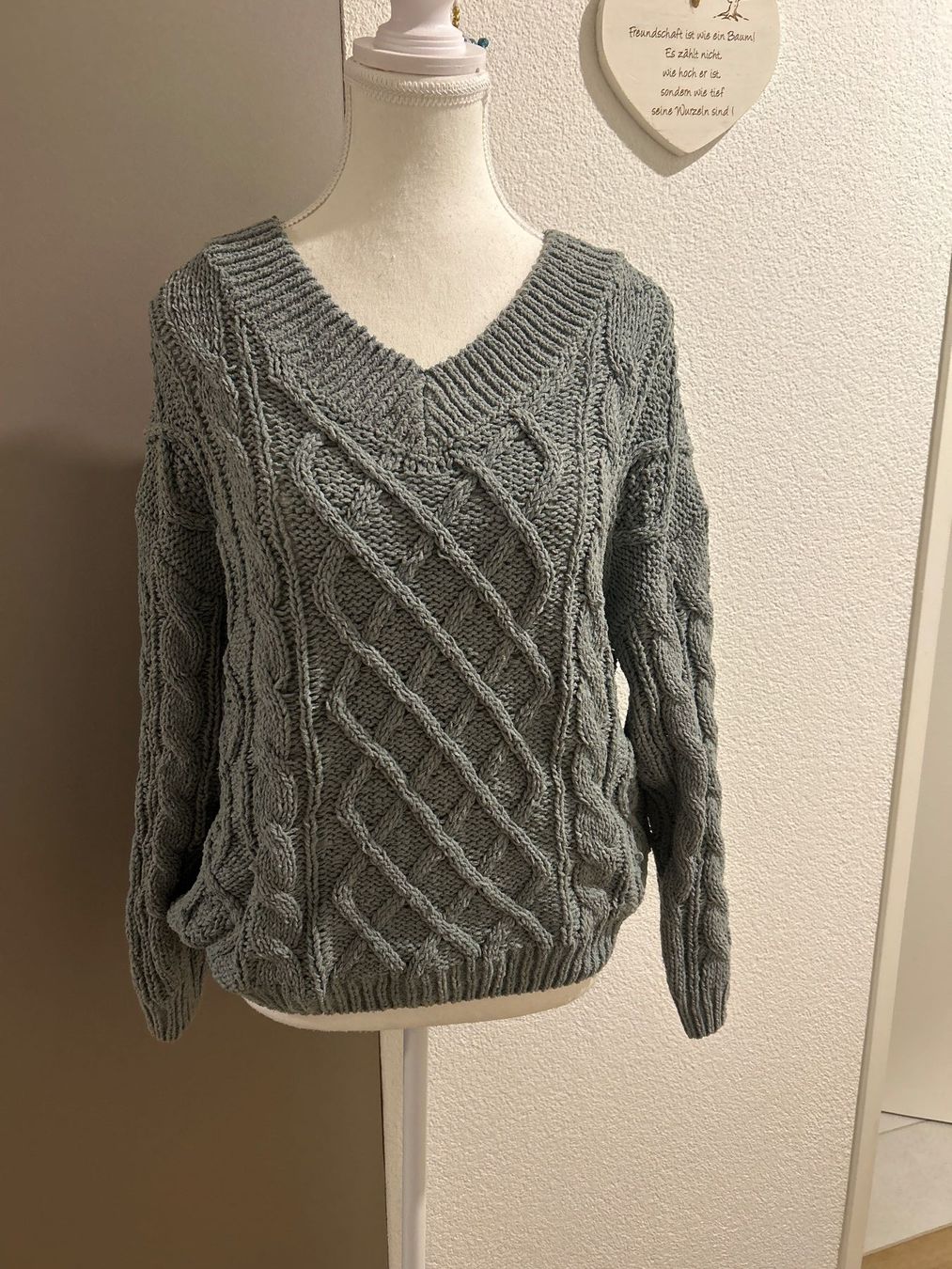 Pullover & Sweatshirts: Pullover mit Zopfmuster olive von Chicorée Gr. – Gebraucht aus Brunnen von Nala2929 1