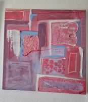 Strukturbild "La vie en Rose" - Acryl-Unikat (ca. 60x60cm)