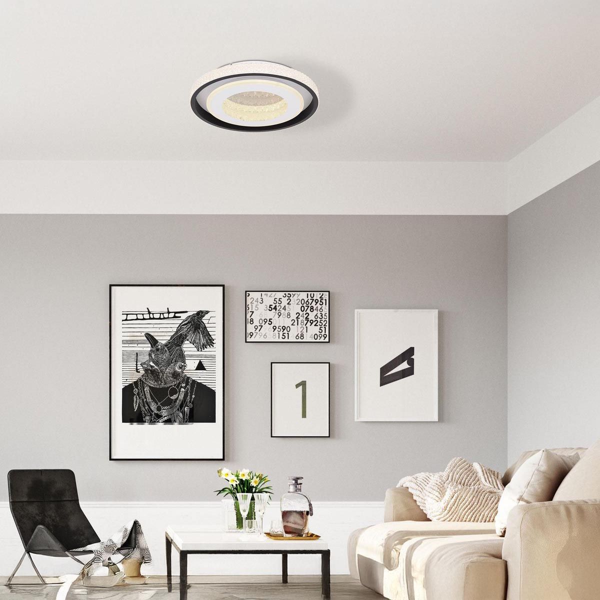Lampadari & plafoniere: LED Deckenleuchte, Dimmer, CCT, 50 cm Ø – Nuovo (secondo la descrizione) da Kreuzlingen venduto da Smart-Light 1