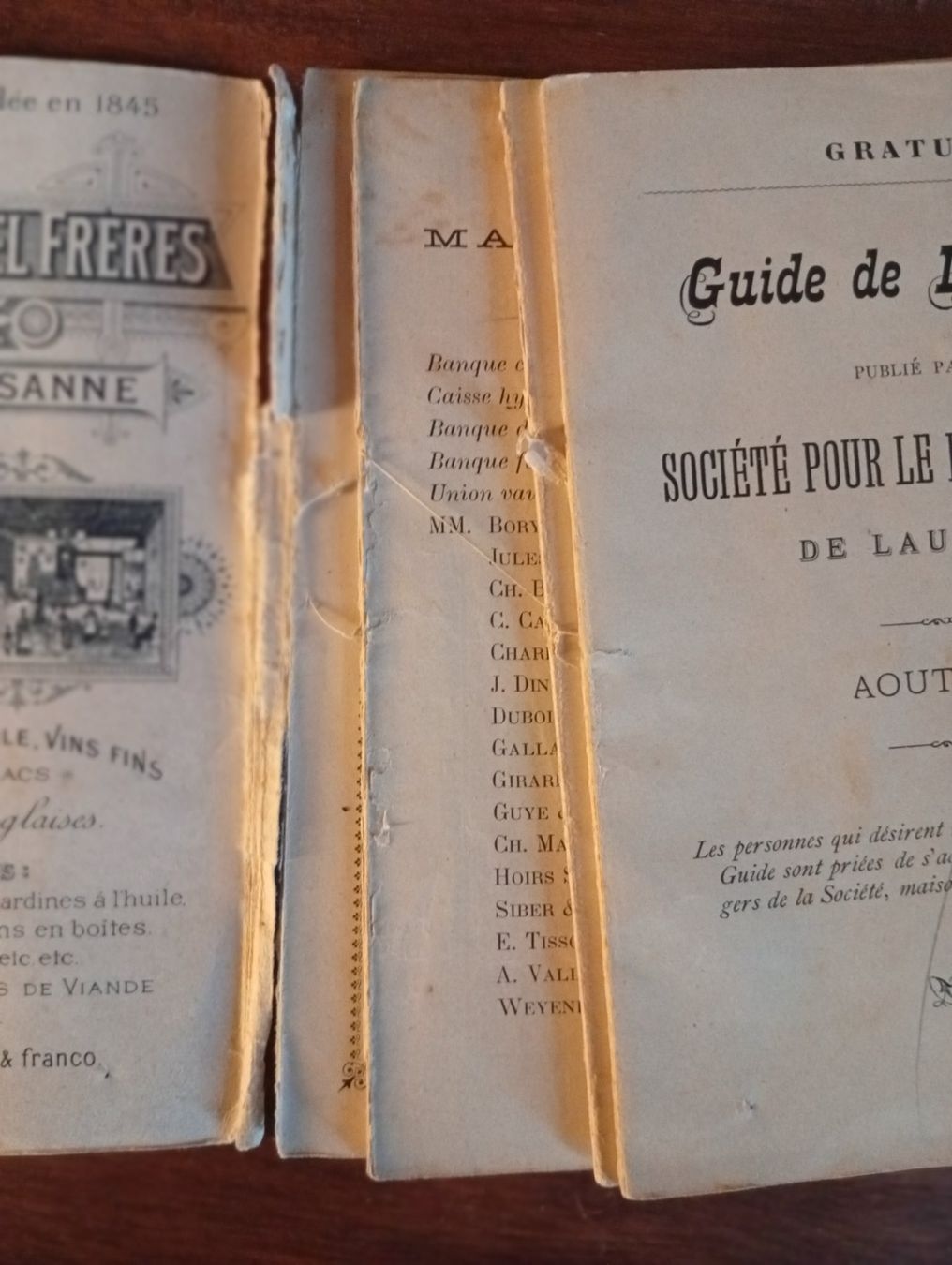 Libri: Guide ancien de Lausanne, 1892 – Usato da Perrefitte venduto da 36B 2