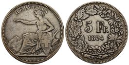 5 Franken 1874 B.  ,  /131/