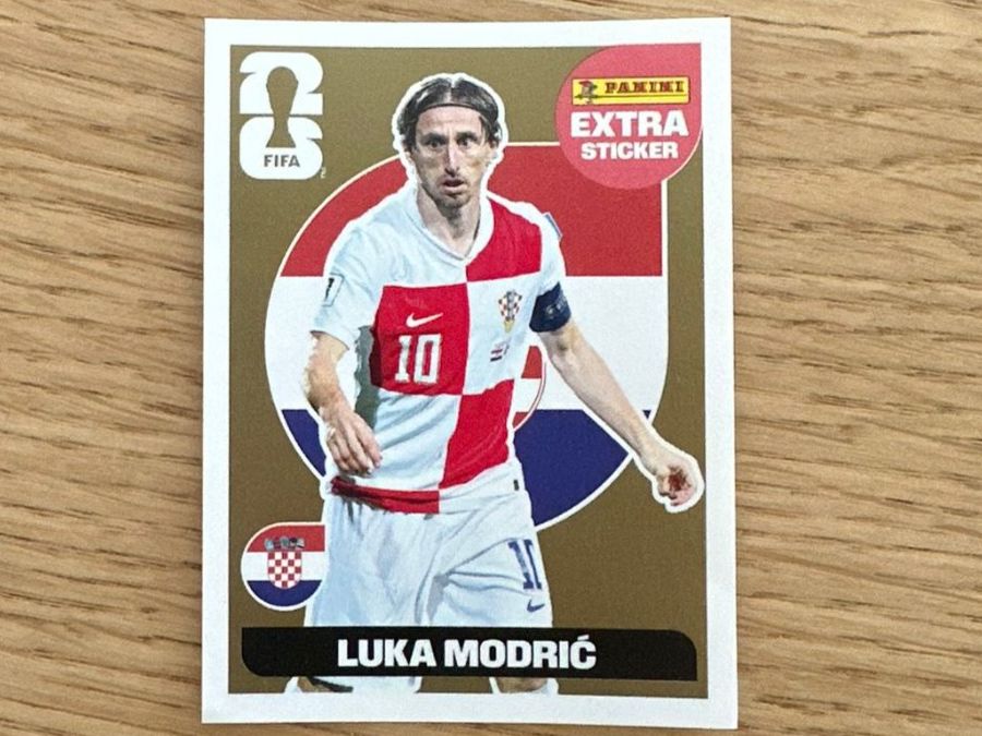 Panini Carte collezionabili: Panini Extra Sticker Gold - Luka Modrić – Usato da Münchenbuchsee venduto da penny9