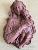 Wandrelief Madonna mit Kind Oehmichen signiert 1944