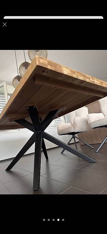 Tables: Massiver Eichenholztisch Esstisch – D'occasion à Nebikon par nmi_nkl6 1