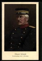 Oberst Schmid, Kommandant der schweizer 