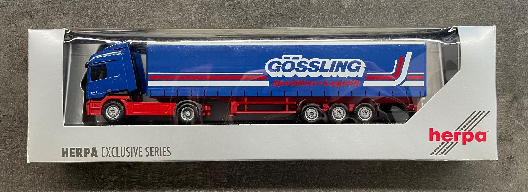 Herpa Kit di modellismo & Modellini statici: Herpa Truck 274302 "Gössling" – Nuovo e nell'imballaggio originale da Sursee venduto da Toni-SpielSursee