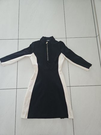 Kleid TwinSet schwarz/weiss mit Reissverschluss