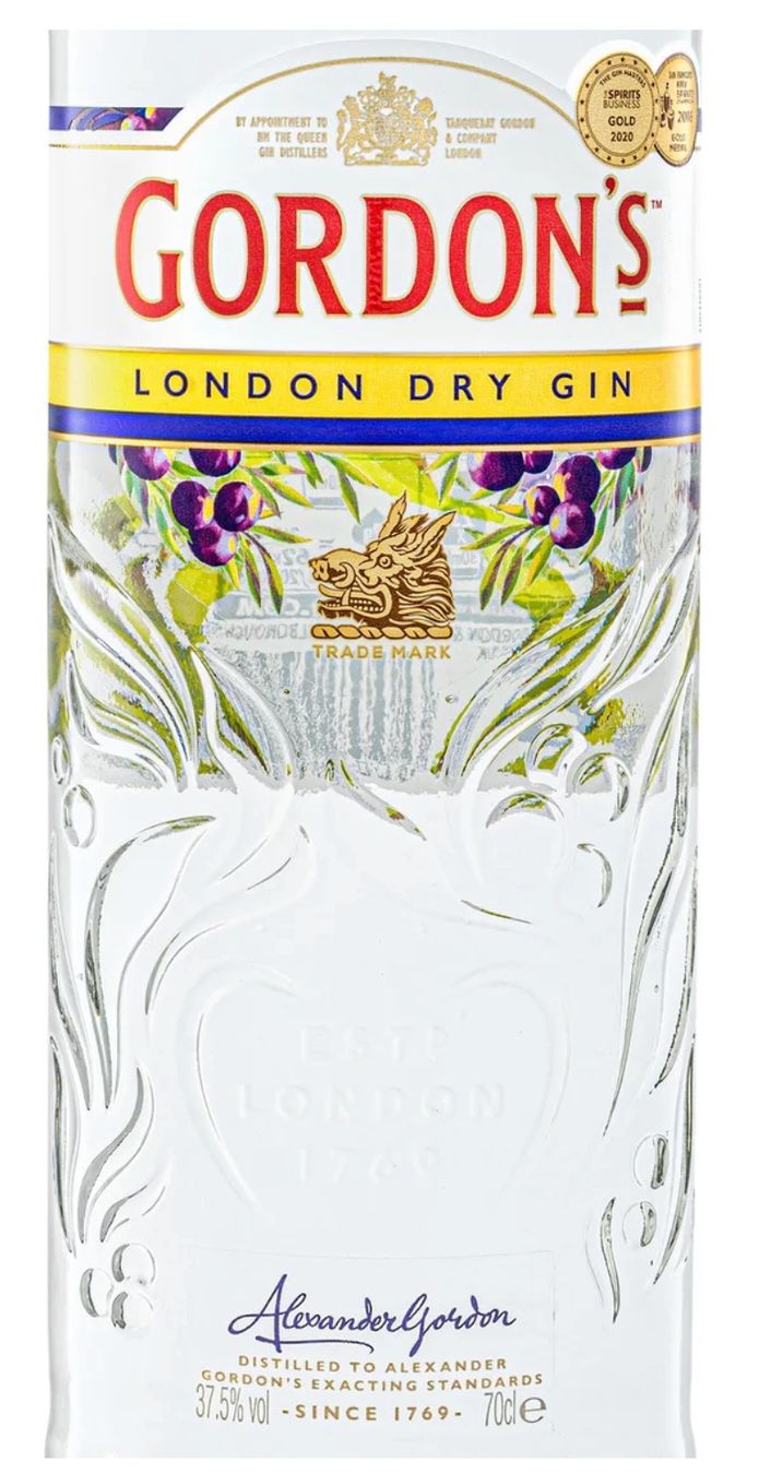 Bevande alcoliche: Gordon's London Dry Gin 37,5% Vol – Nuovo (secondo la descrizione) da Bülach venduto da RockBottomOffTheRamp 1