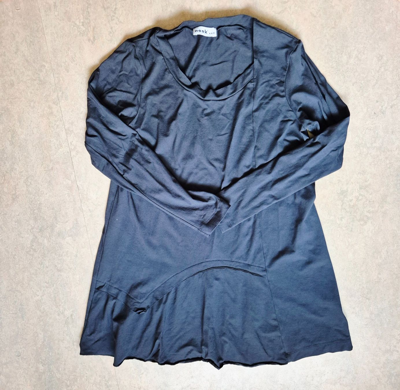 Pullover & Sweatshirts: PULLOVER PULLI NOOK M 38 ANTHRAZIT TUNIKA ASYMMETRISCH TOP – Gebraucht aus Elsau von the-colorful-side 9