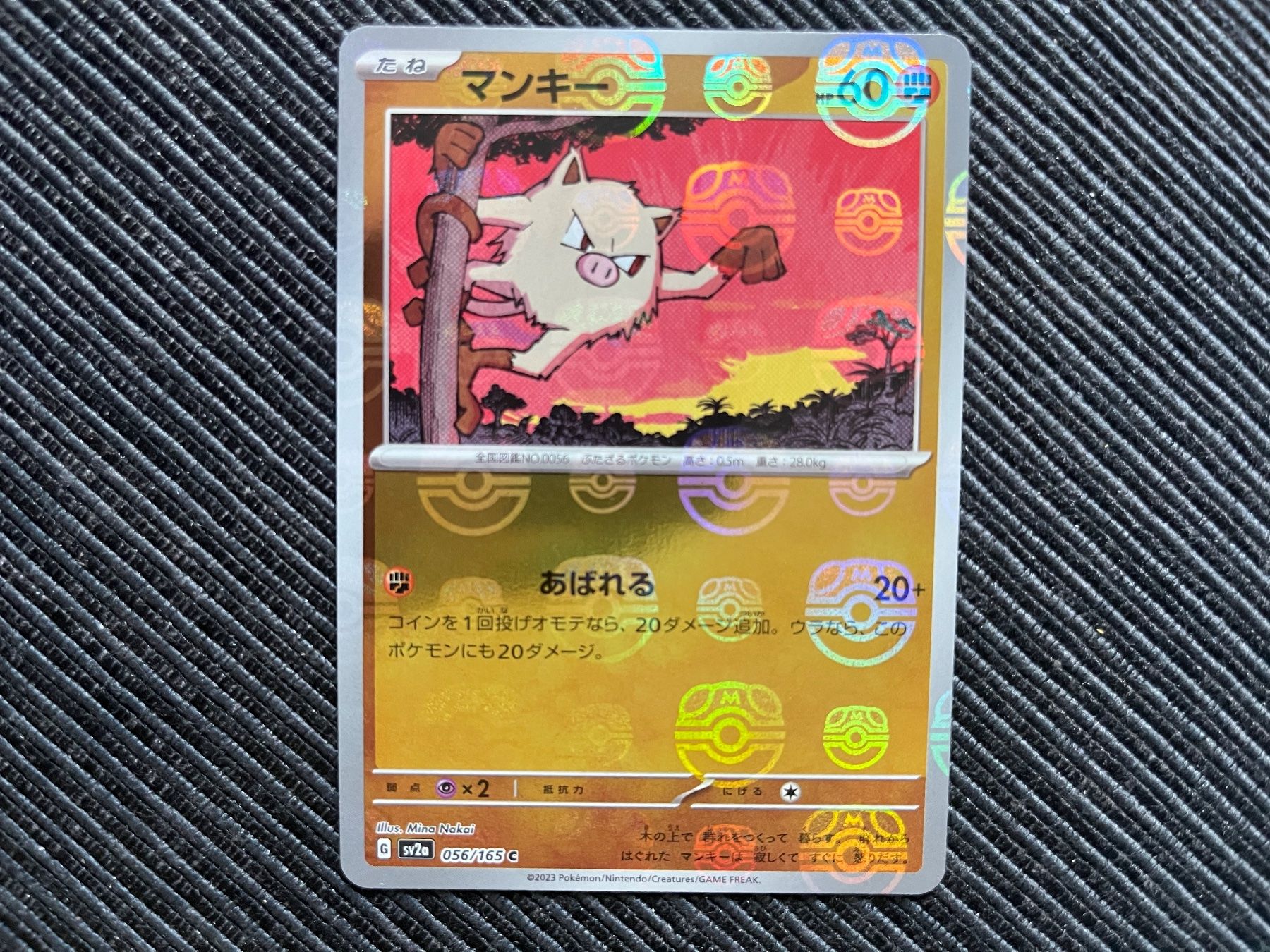 Pokémon Carte collezionabili: Pokemon Sv2a 151 Menki Masterball Reverse Japan – Nuovo (secondo la descrizione) da Wabern venduto da Collectfun