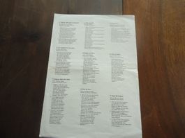 Paroles de chansons suisses anciennes en français