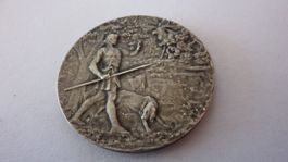 Uralte Medaille: Exposition Canine Paris 1923 , unz.