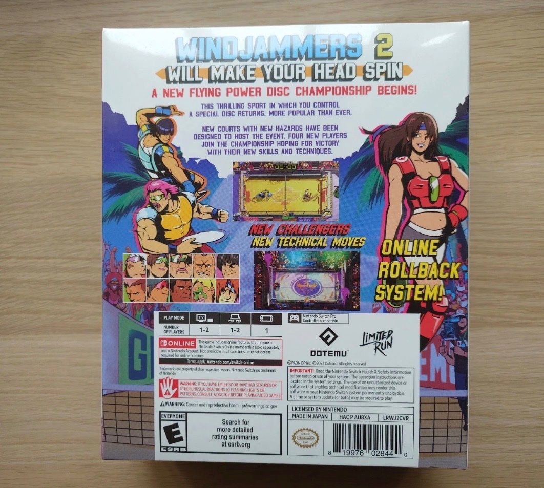 Giochi: Switch: Windjammers 2 Collector's Edition | Limited Run Game – Nuovo e nell'imballaggio originale da Hildisrieden venduto da Frentz 1