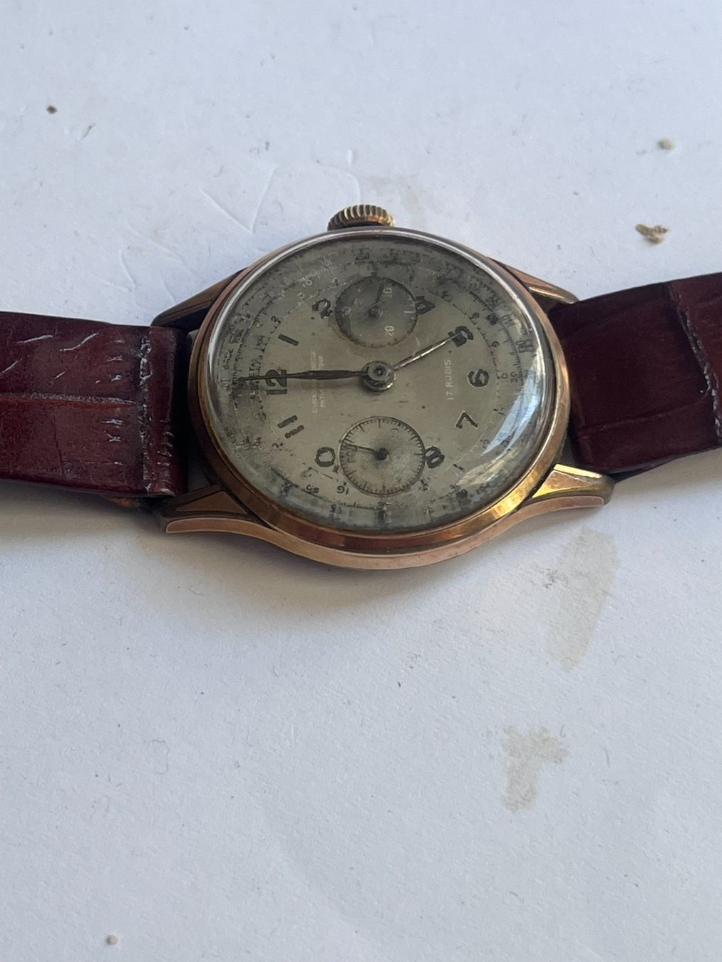 Orologi: Chronographe Suisse Antimagnetique – Difettoso da Worblaufen venduto da chronyves 4