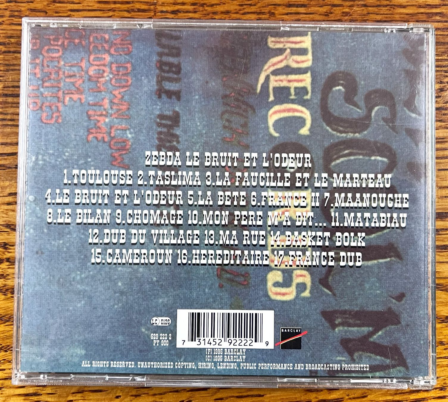CD: ZEBDA LE BRUIT ET L`ODEUR -  CD – Usato da Oftringen venduto da Vucki 1