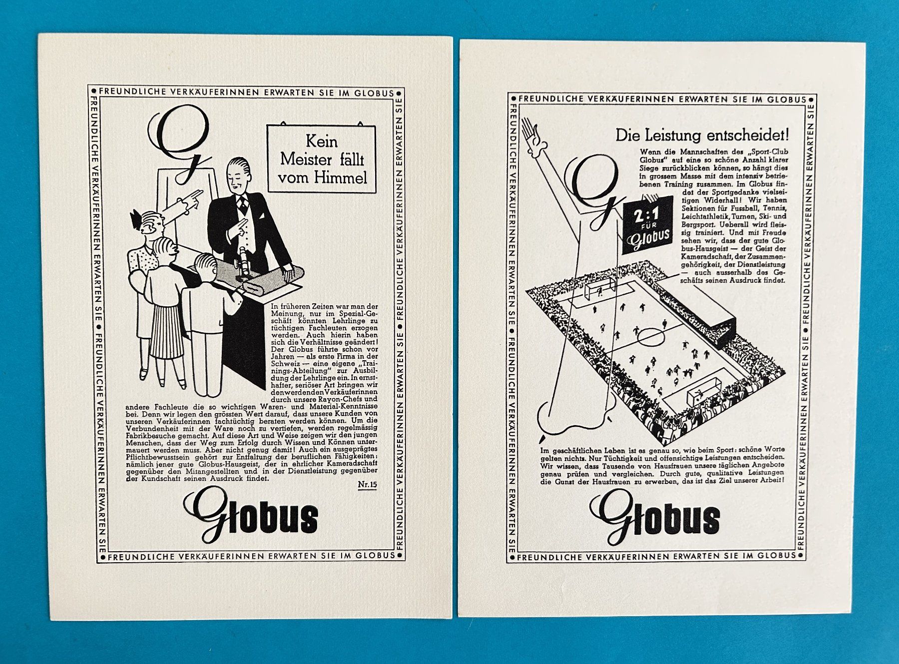Posters & Illustrations: SAMMLUNG GLOBUS INSERATE 1932/33 – D'occasion à Zürich par Domus09 8