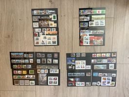 4 Jahresserien Schweiz 2008 - 2011, gestempelt