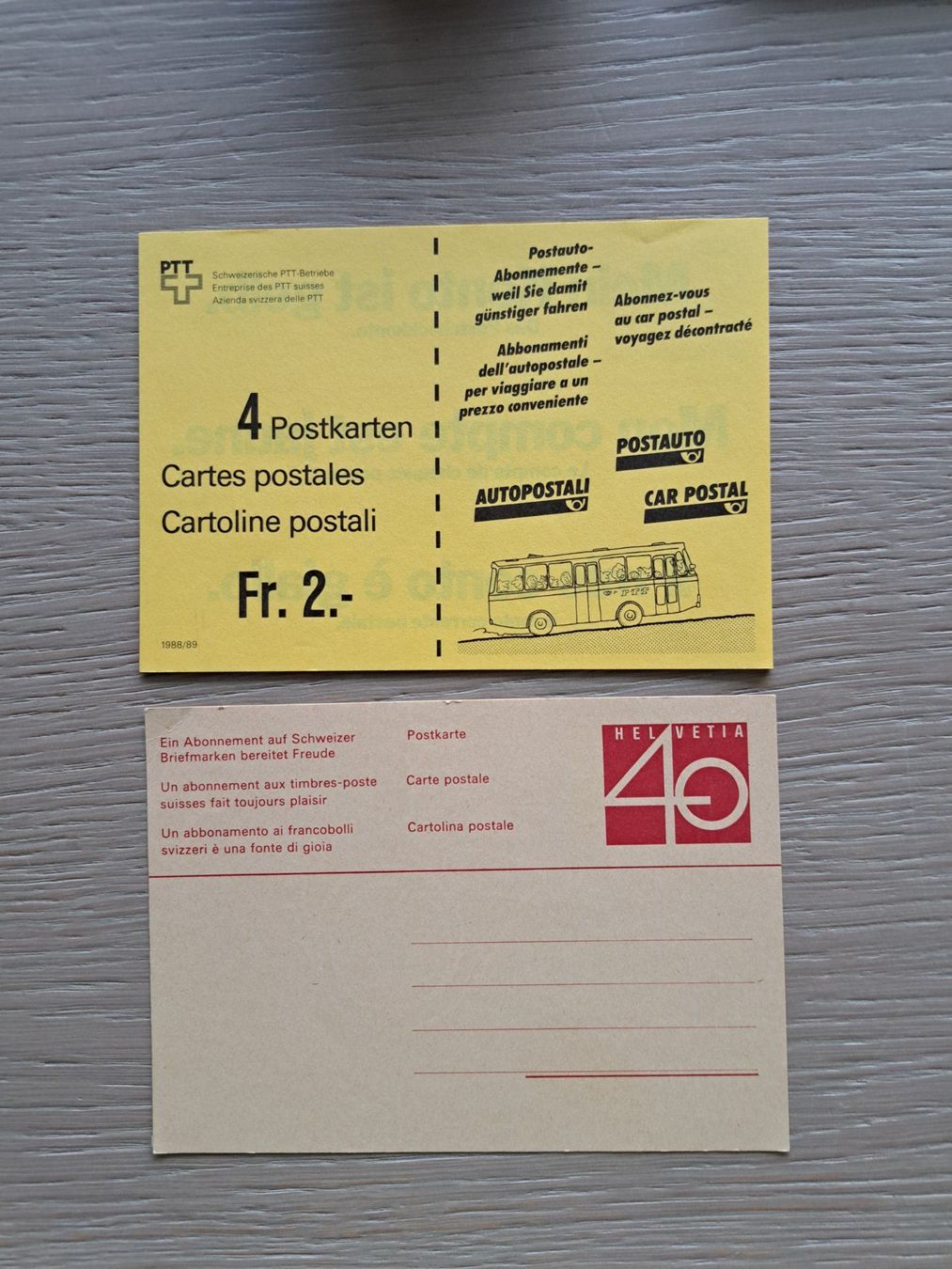 Tutti i francobolli: 5 Postkarten ungebraucht – Usato da Bazenheid venduto da derdelorean01