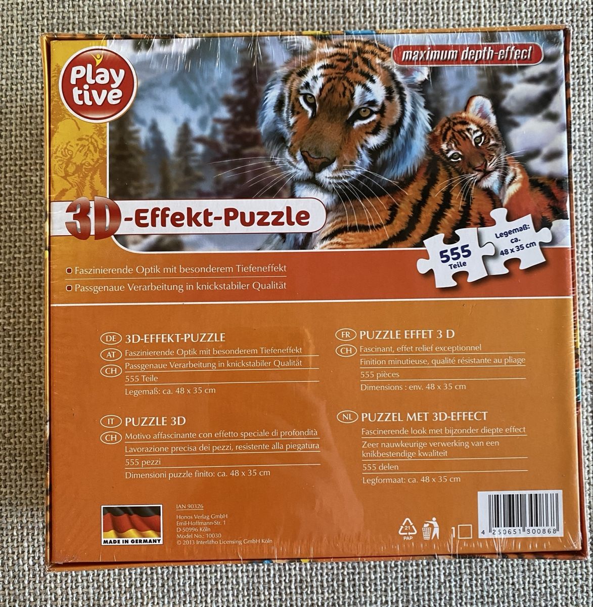 Puzzles: Playtive 3D-Effekt Puzzle, 555 Teile, neuwertig – Neu und originalverpackt aus Eich von jan_wg9d 1