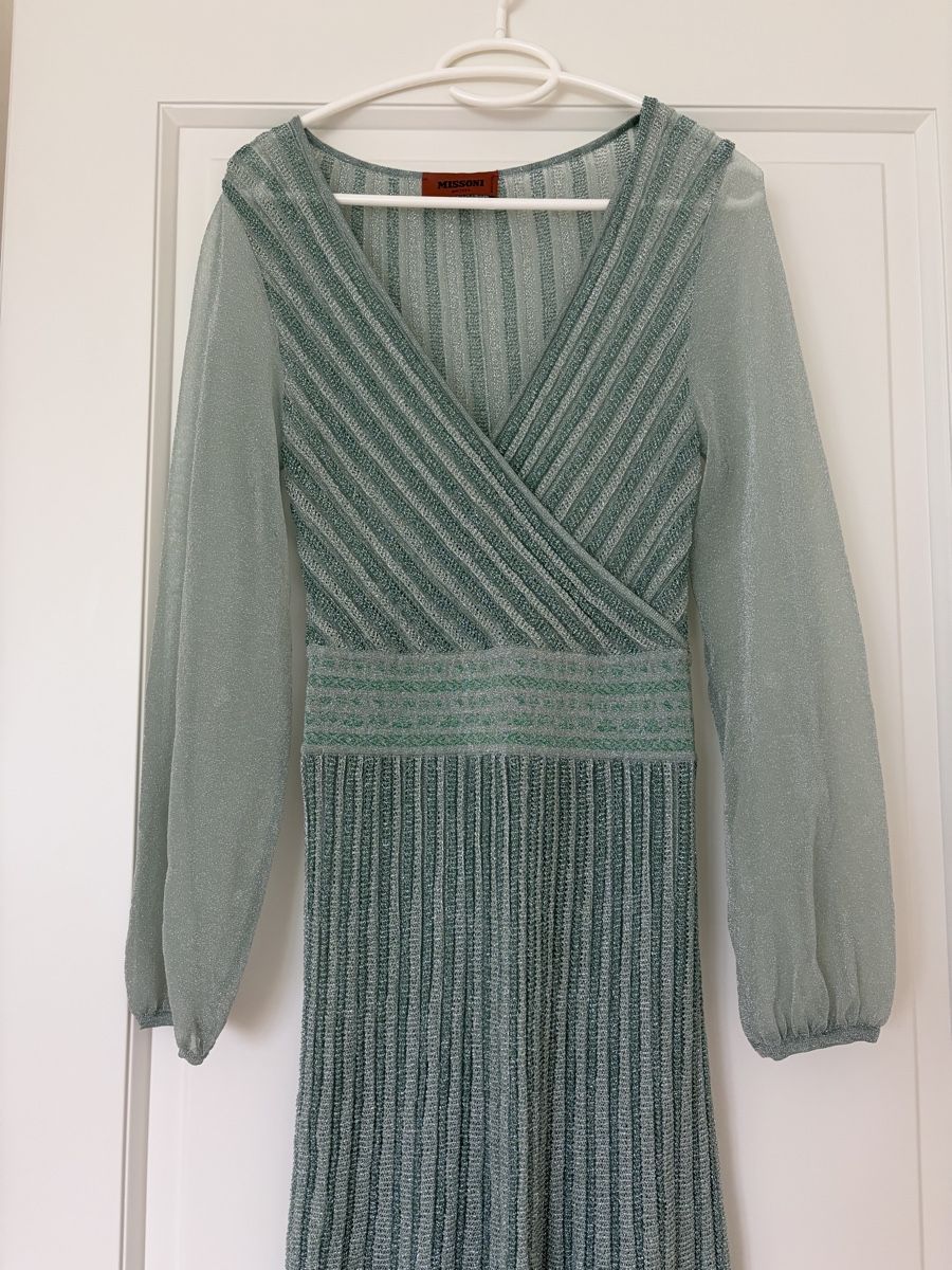 Missoni Vestiti: Missoni Cocktailkleid, türkis – Usato da Triesen venduto da Mond_und_Sterne04 1