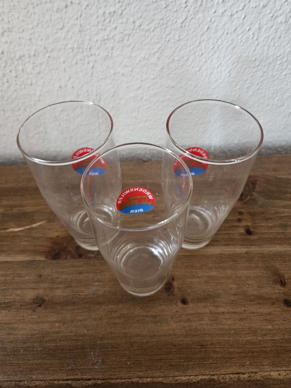 Bicchieri: 3x Wädenswiler Biergläser ca. 2 dl – Usato da Wangen SZ venduto da Auction-Sea 3