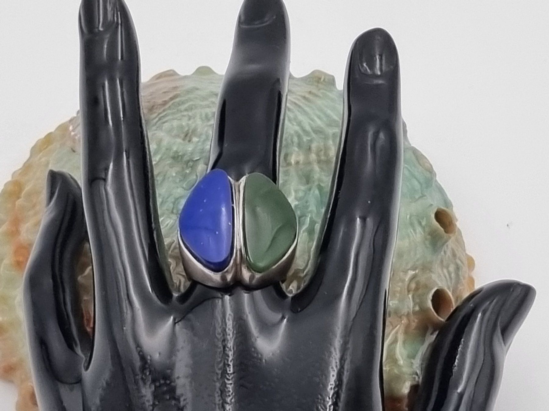 Ringe: Silber Ring mit Jade und Lapis Lazuli – Gebraucht aus Kölliken von ter_lkc7 3