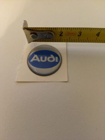 3D Aufkleber / Kleber Audi ca. 2 cm alt