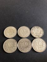 Silbermünzenset 1.- Jahrgang 1963 /6 stk
