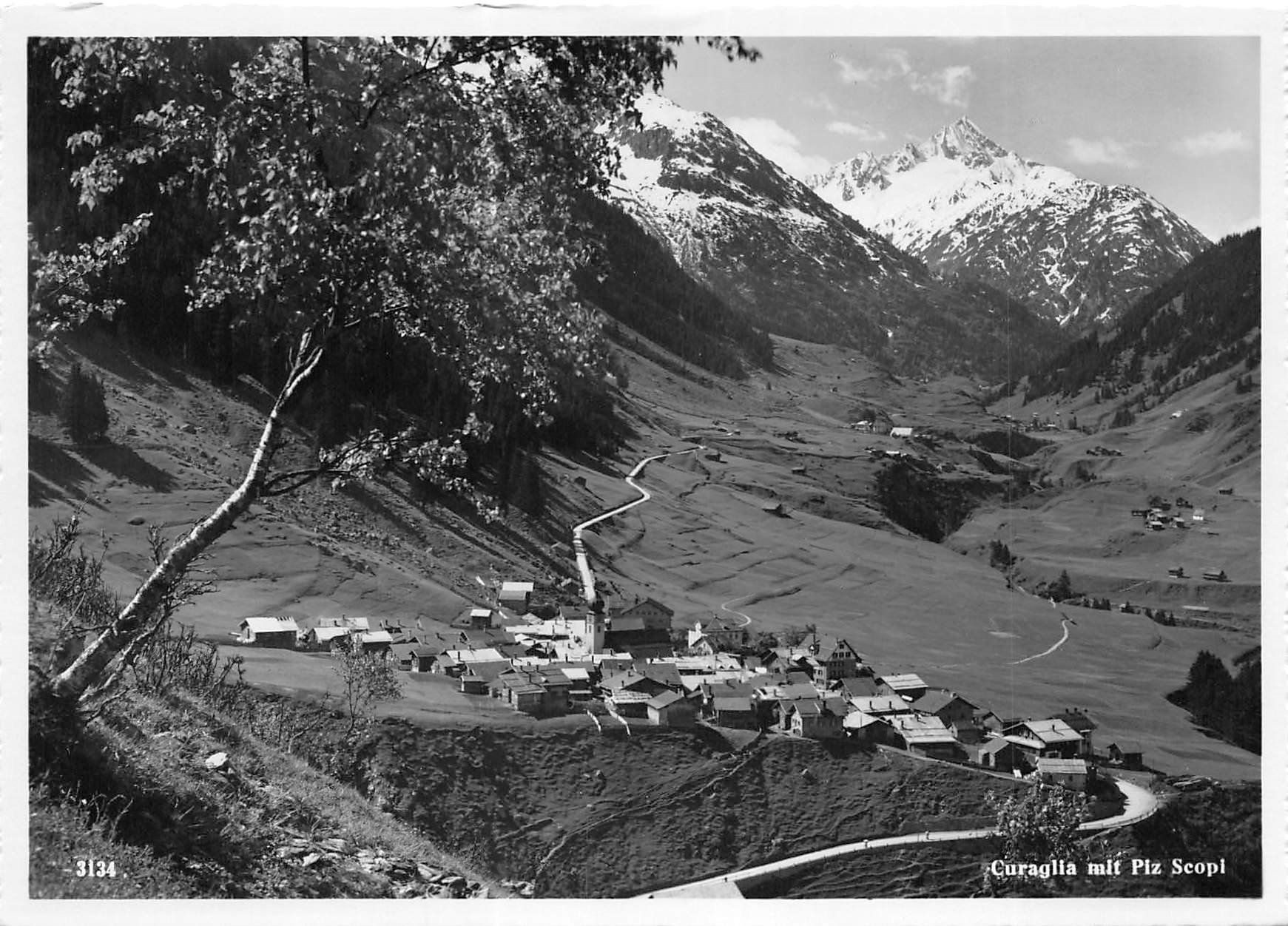 Ansichtskarten: Curaglia, Piz Scopi – Gebraucht aus Ottikon b.Kemptth. von Neptun1974