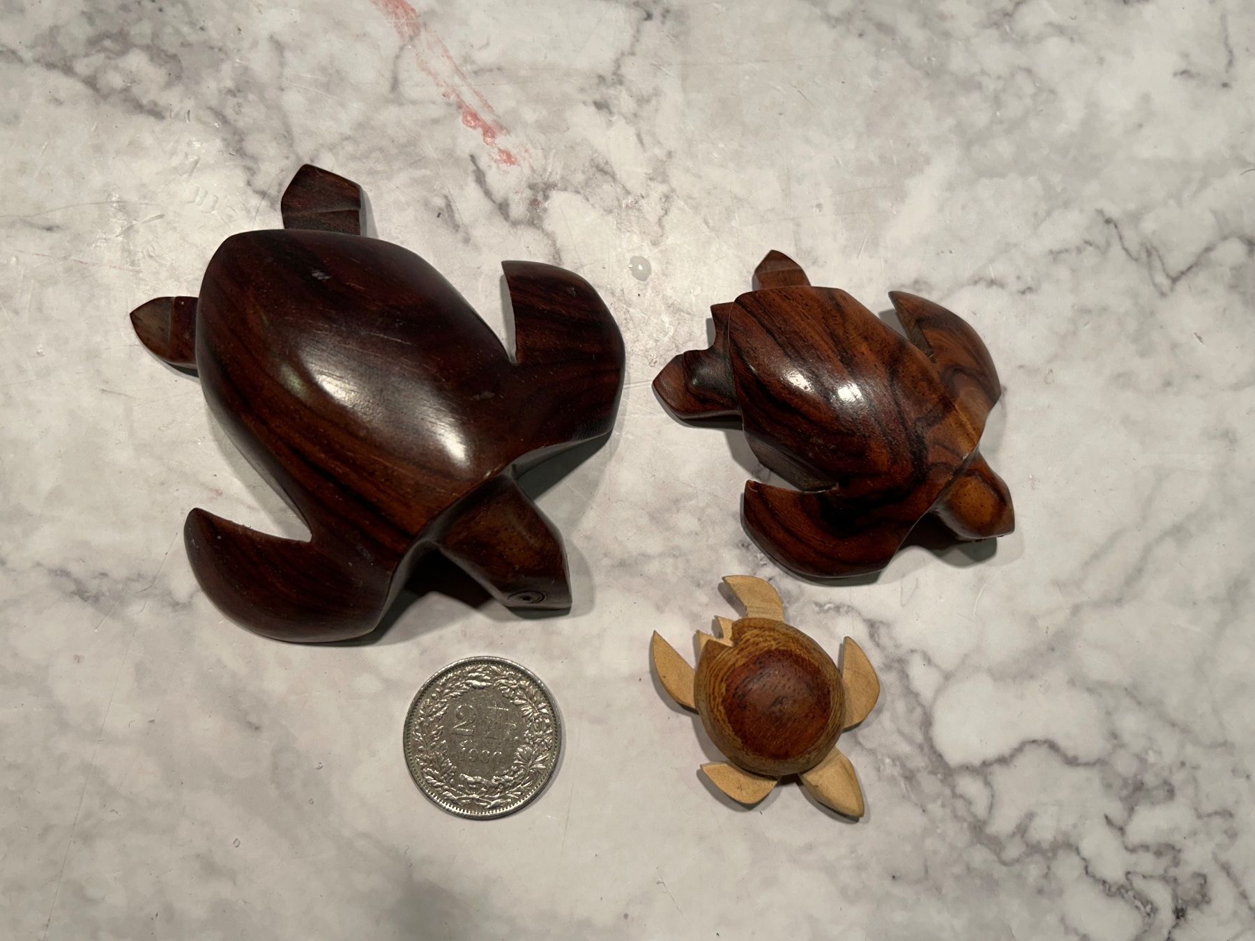 Tutte le decorazioni: 3 Holz Schildkröten, Deko – Usato da Basel venduto da toy_t8bb 2
