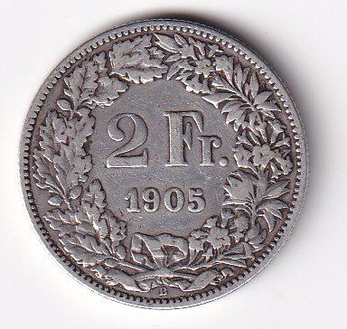 Tutti le monete: 2 Franken 1905 rar – Usato da Neuchâtel venduto da karlpierrino