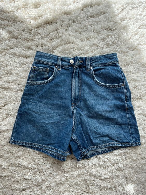 Bondi Baby Mädchen Jeansshorts - Schmetterling Stickerei Blaue Denim Shorts