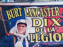 Affiche Cinéma antik Dix de la légion Film Burt Lancaster