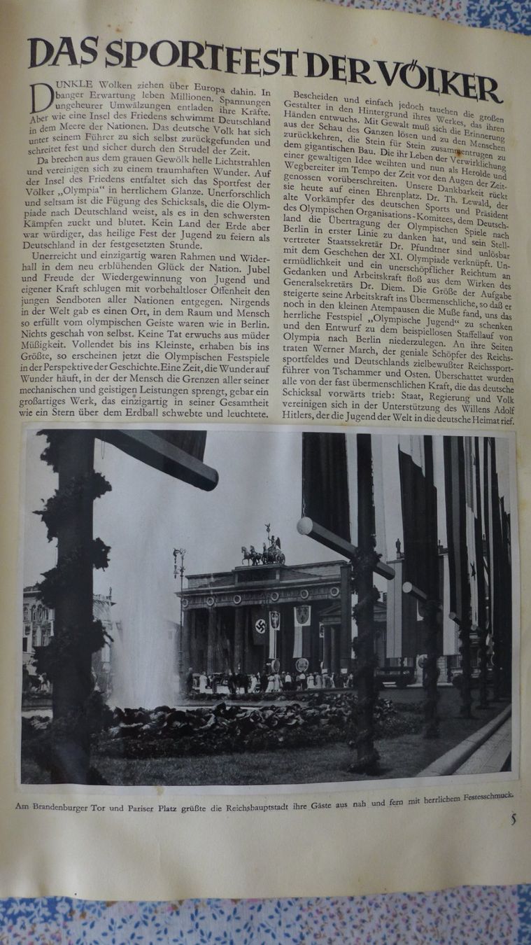Libri: Olympische Spiele Berlin 1936 – Usato da Basel venduto da Helmuth1945 1