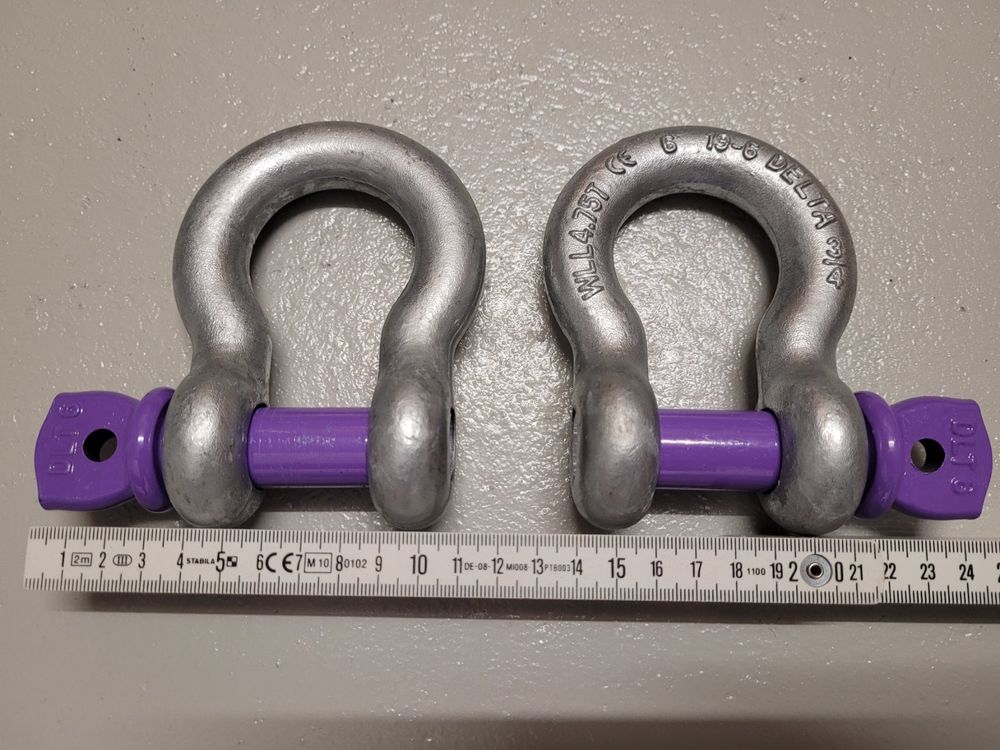 G210 D-Ringschäkel Aus Legiertem Stahl – Geschmiedet, Verzinkt, 2–6,5 T Tragkraft, Ideal Für Heben & Abschleppen