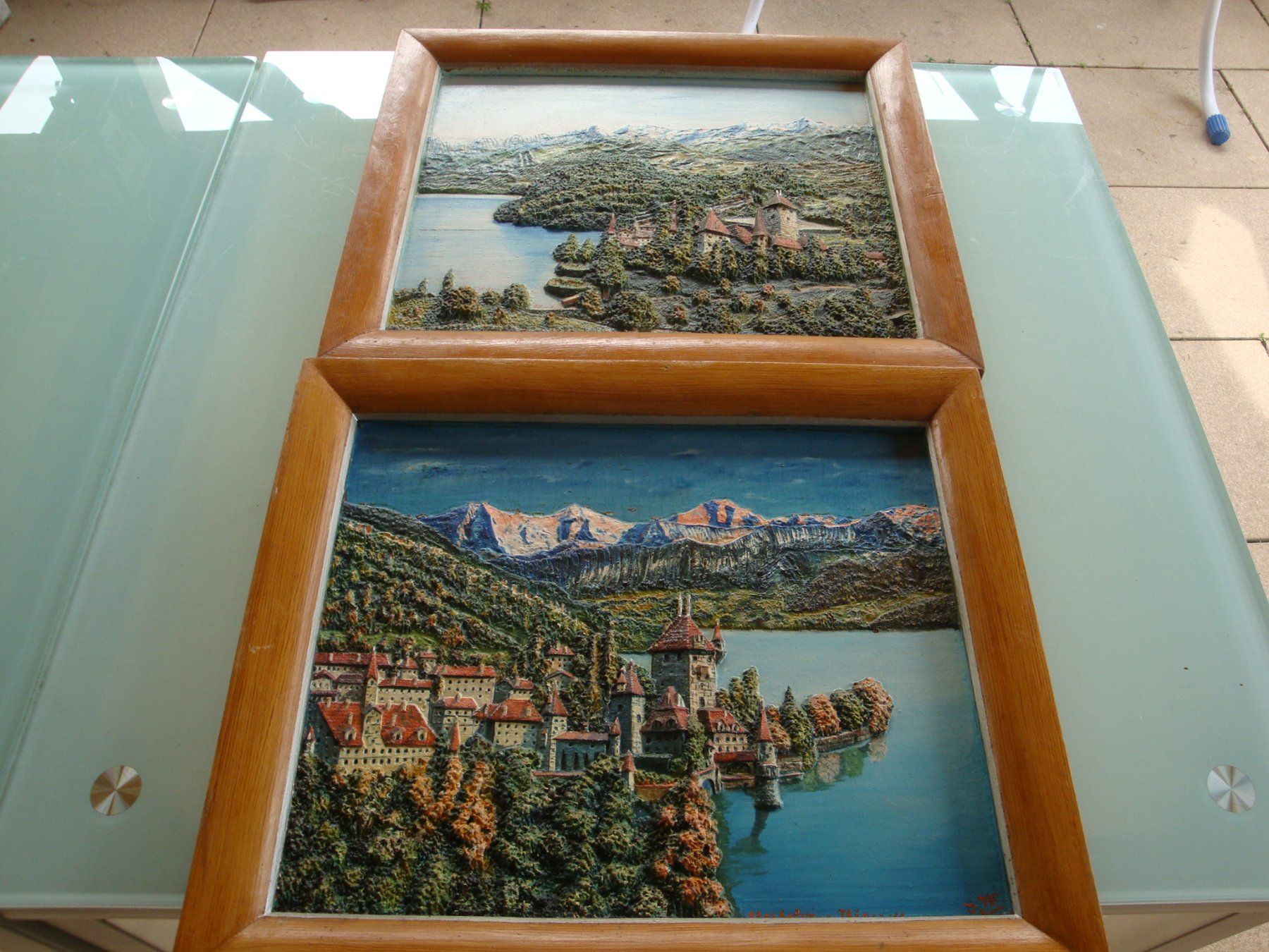 Poster & Bilder: 2 Reliefbilder  Thunersee – Gebraucht aus Enggistein von mach1
