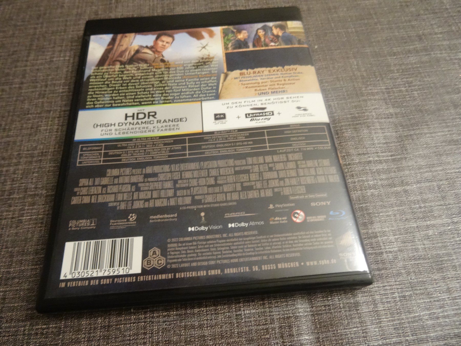 Tutti i DVDs: Uncharted 4K ULTRA HD UHD + Blu-ray – Usato da Olten venduto da Disc-Verkauf 2