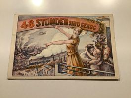 Propaganda Karte 48 Stundenwoche um 1920