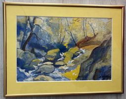 Emile Metthez (1886-1966) Aquarell des Nidauer Kultmalers