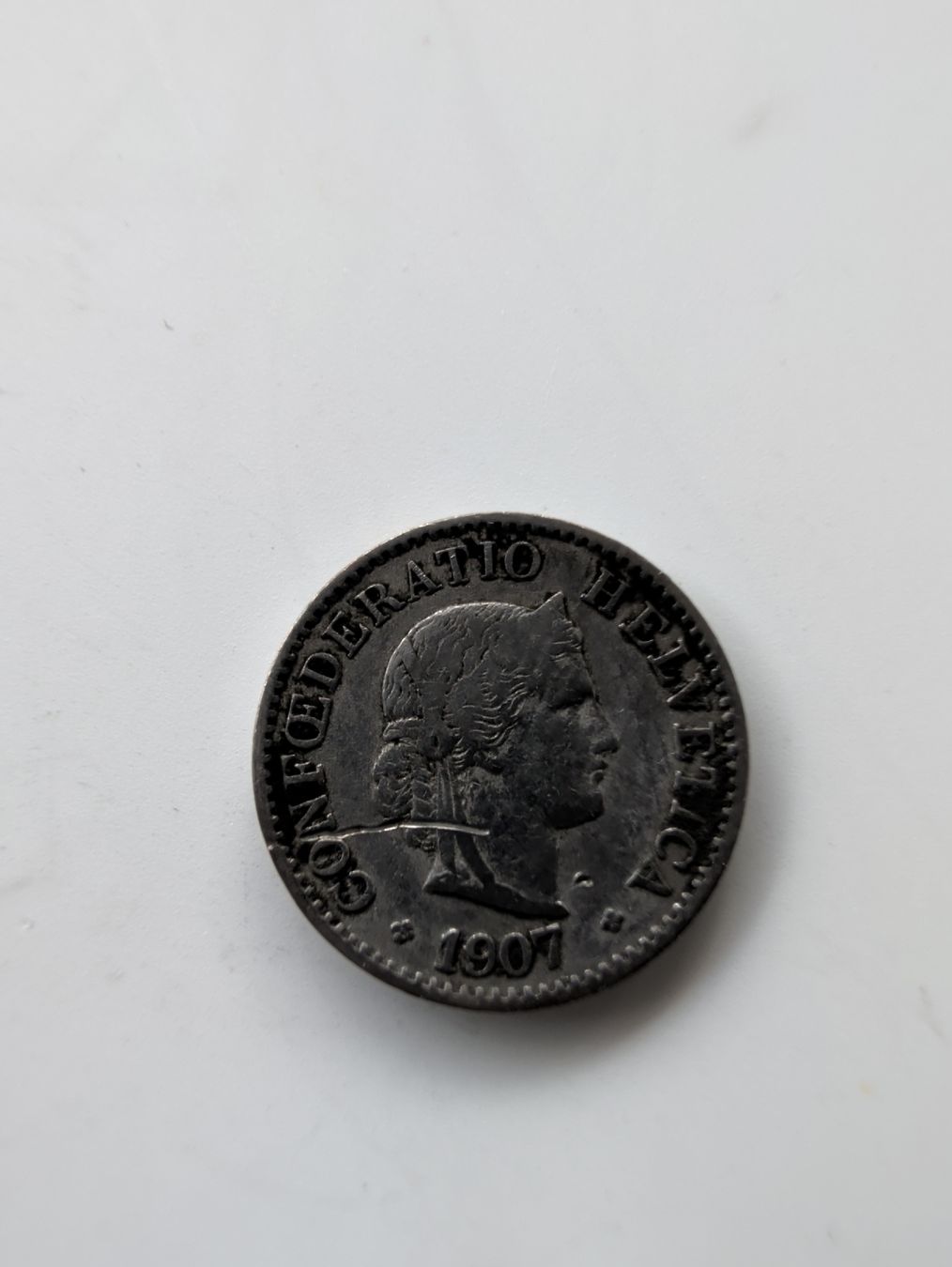 Tutti le monete: Schweizer Münze 5 Rappen 1907,  – Usato da Kaisten venduto da Graeffhome