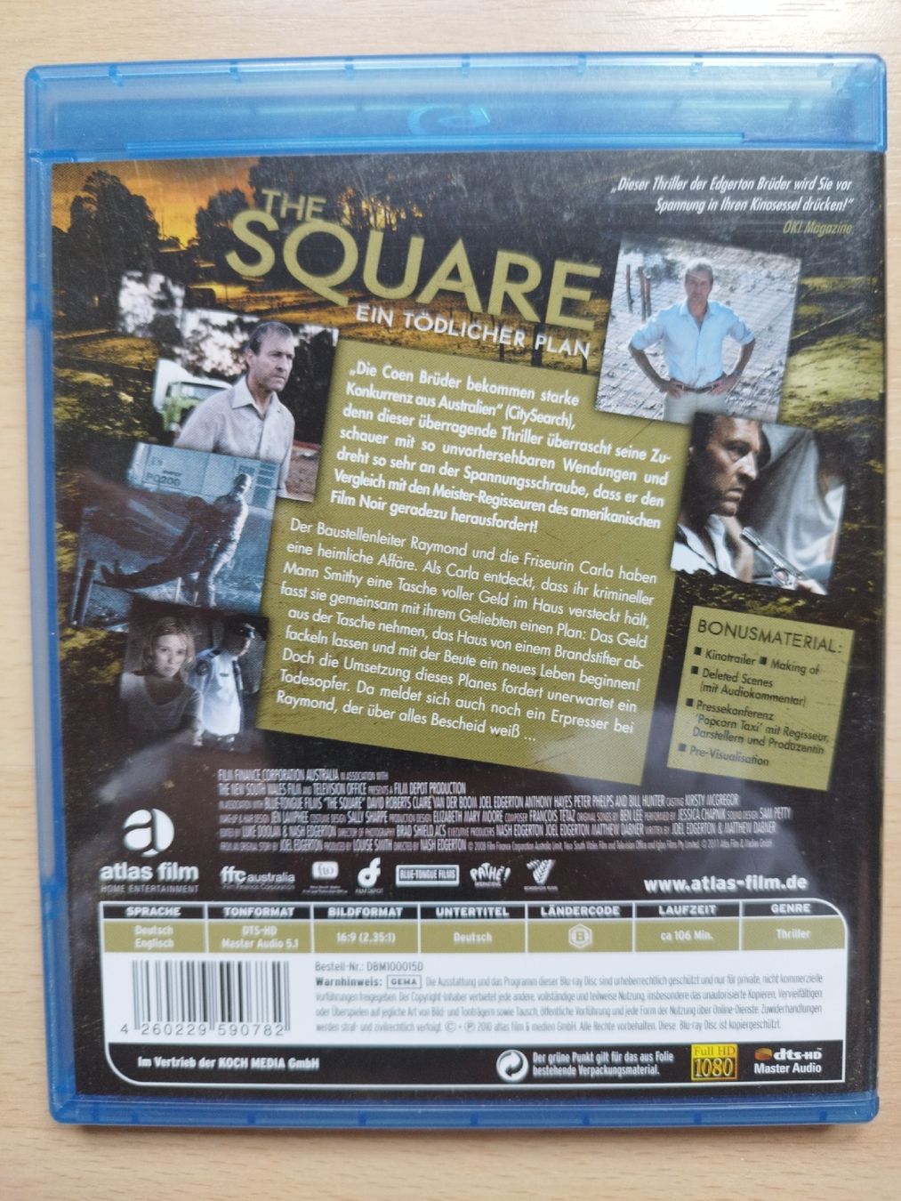 Alle DVDs: The Square - Ein Tödlicher Plan - Blu-ray  – Gebraucht aus Rhäzüns von Badihuelsa 1