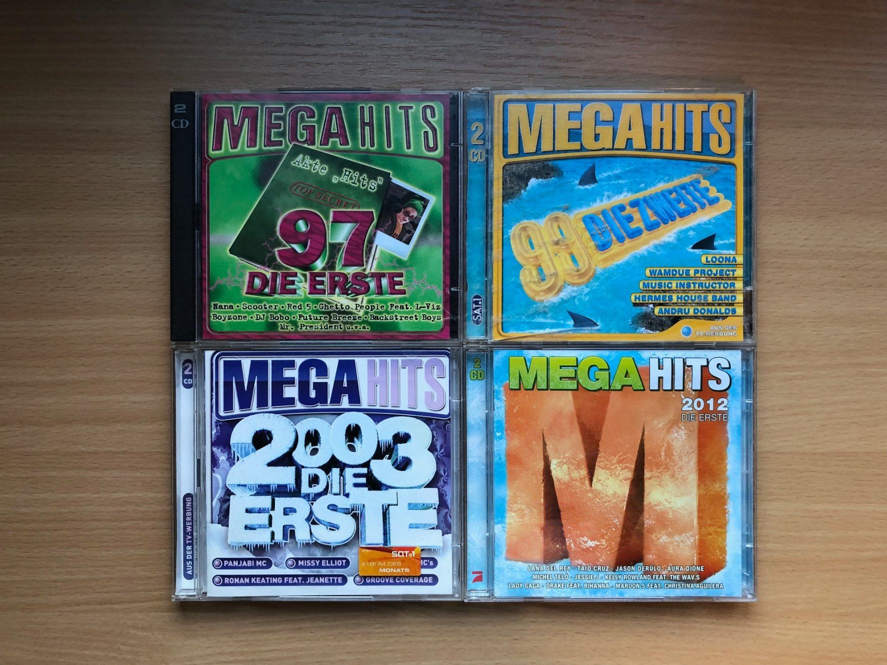 CD: Mega Hits (4er-Set) – Usato da Buchs SG venduto da Handyman77