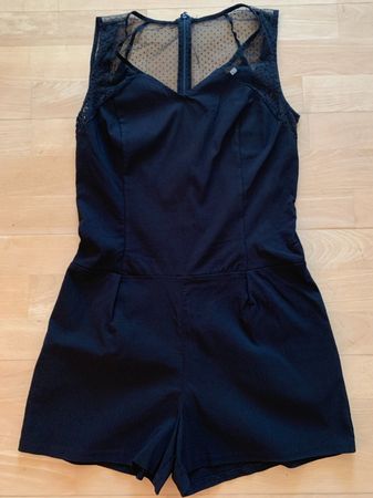 Naf Naf Damen Jumpsuit, Gr. 36, Schwarz