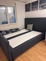 Boxspringbett grau 160x200cm guter Zustand