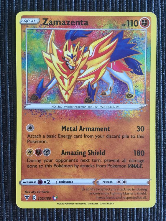 Pokemon Zamazenta Amazing Rare Vivid Voltage EN Mint | Kaufen auf Ricardo