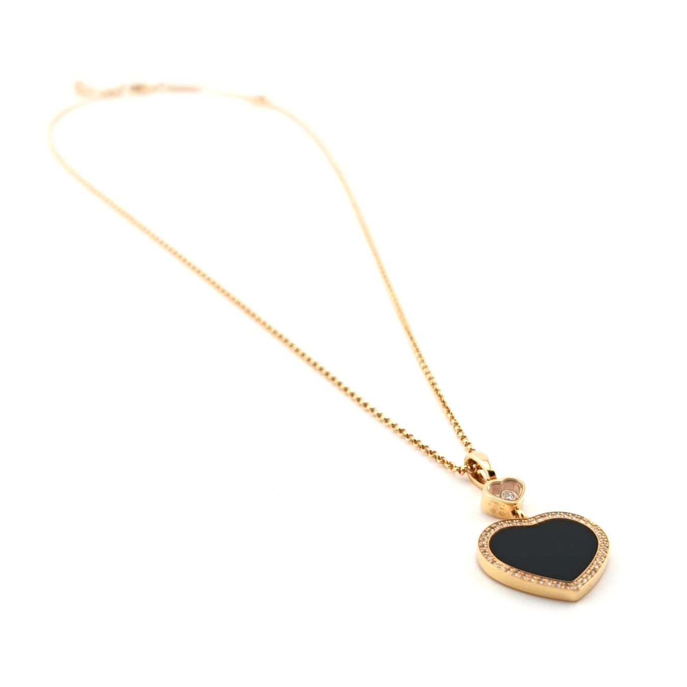 Chopard Ketten: Collier Chopard Happy Hearts Onyx & Diamonds – Gebraucht aus Montreux von CashPay_Montreux 2