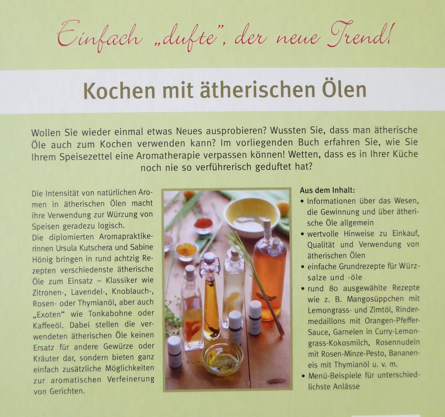 Libri: Aromaküche – Nuovo (secondo la descrizione) da Mauren venduto da Yeelen 3