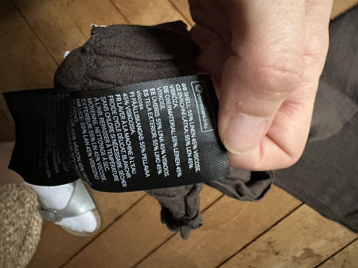 H&M Pantaloni: H&M Hose braun Leinen Viskose Grösse 38 – Usato da Luzern venduto da nisssa 2